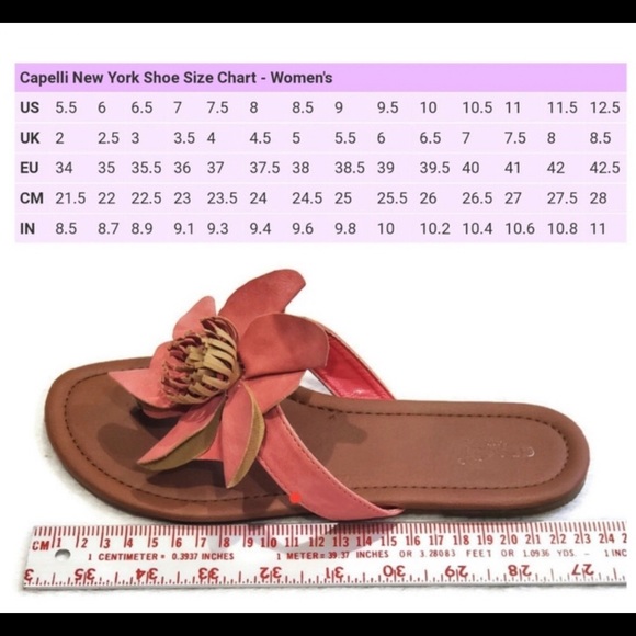 Capelli New York Pink Floral PU Leather Sandals, Size 7-7.5 - Picture 15 of 15